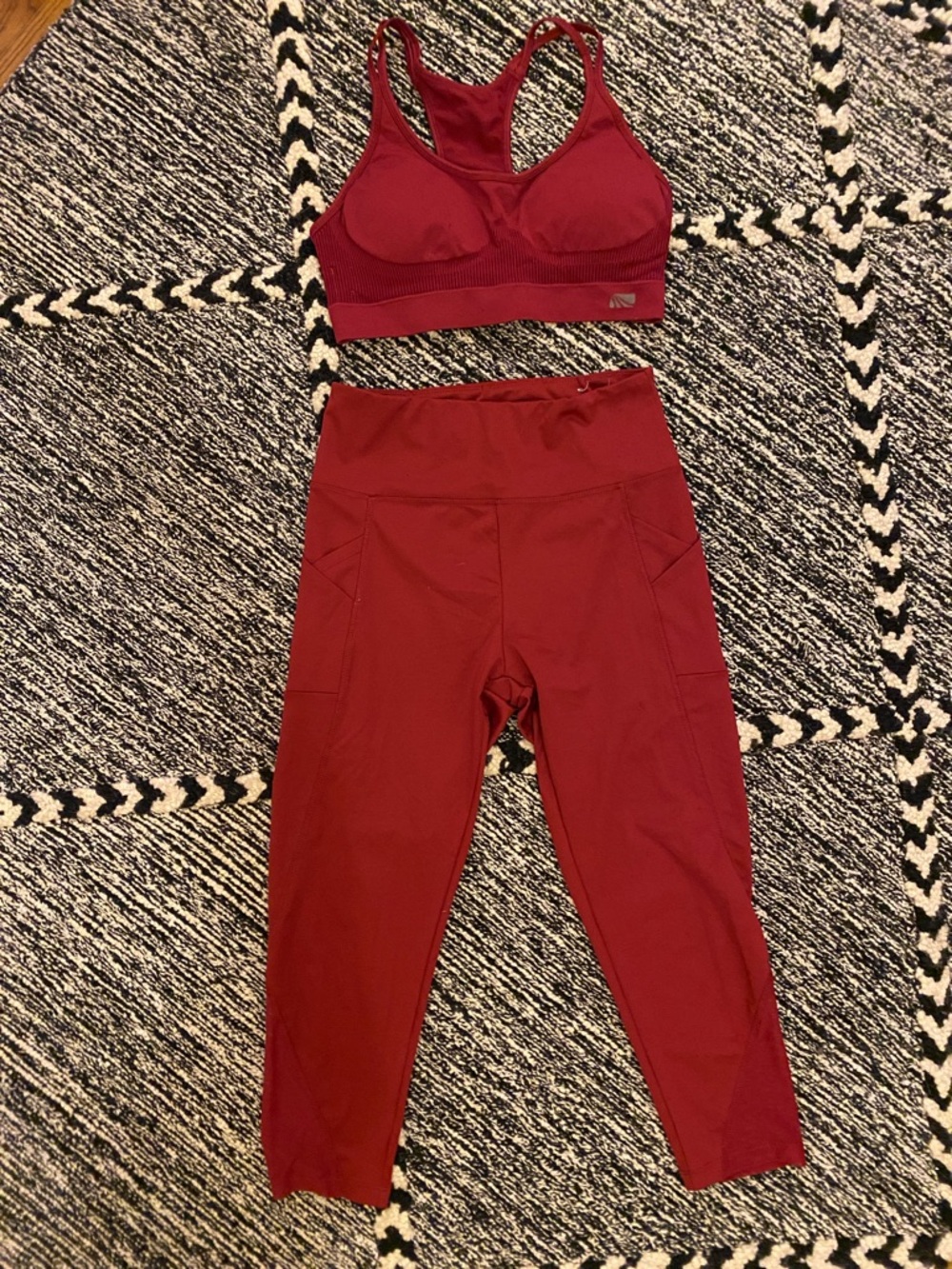 Bally Deep Red Activewear Top